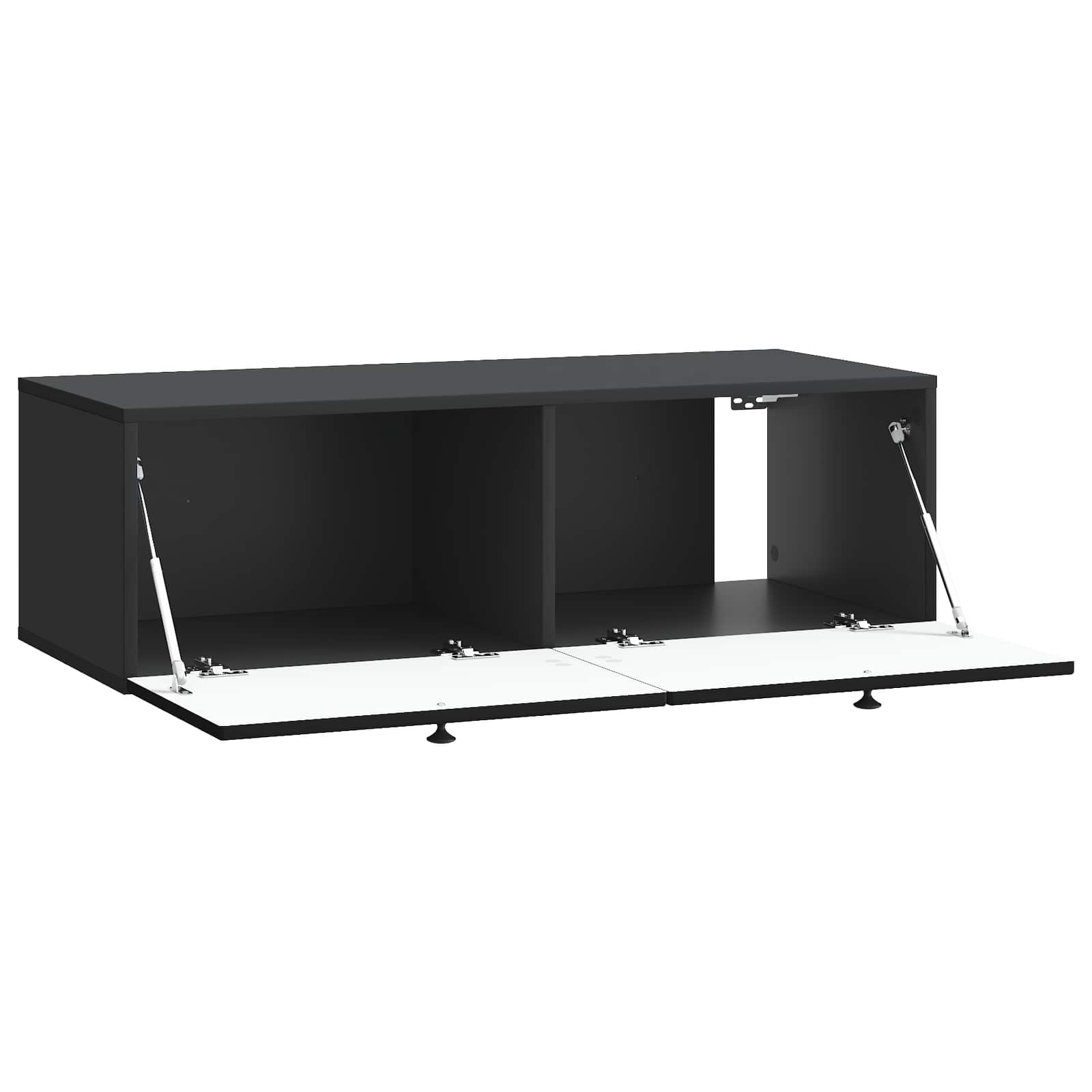 Wandmontierter TV-Schrank Schwarz 99 x 41 x 30 cm Holzwerkstoff