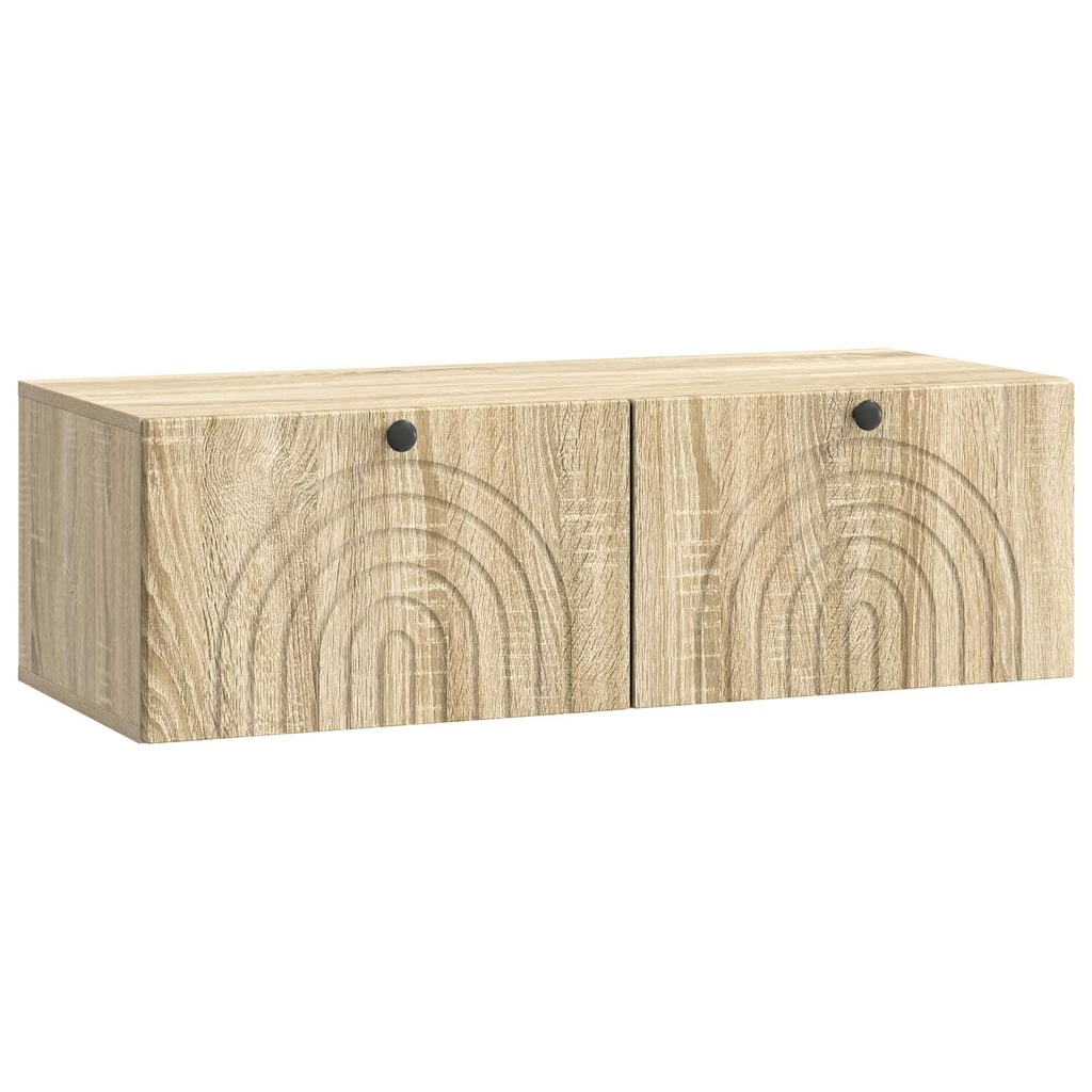 Wandmontierter TV-Schrank Sonoma-Eiche 98 x 41 x 30 cm