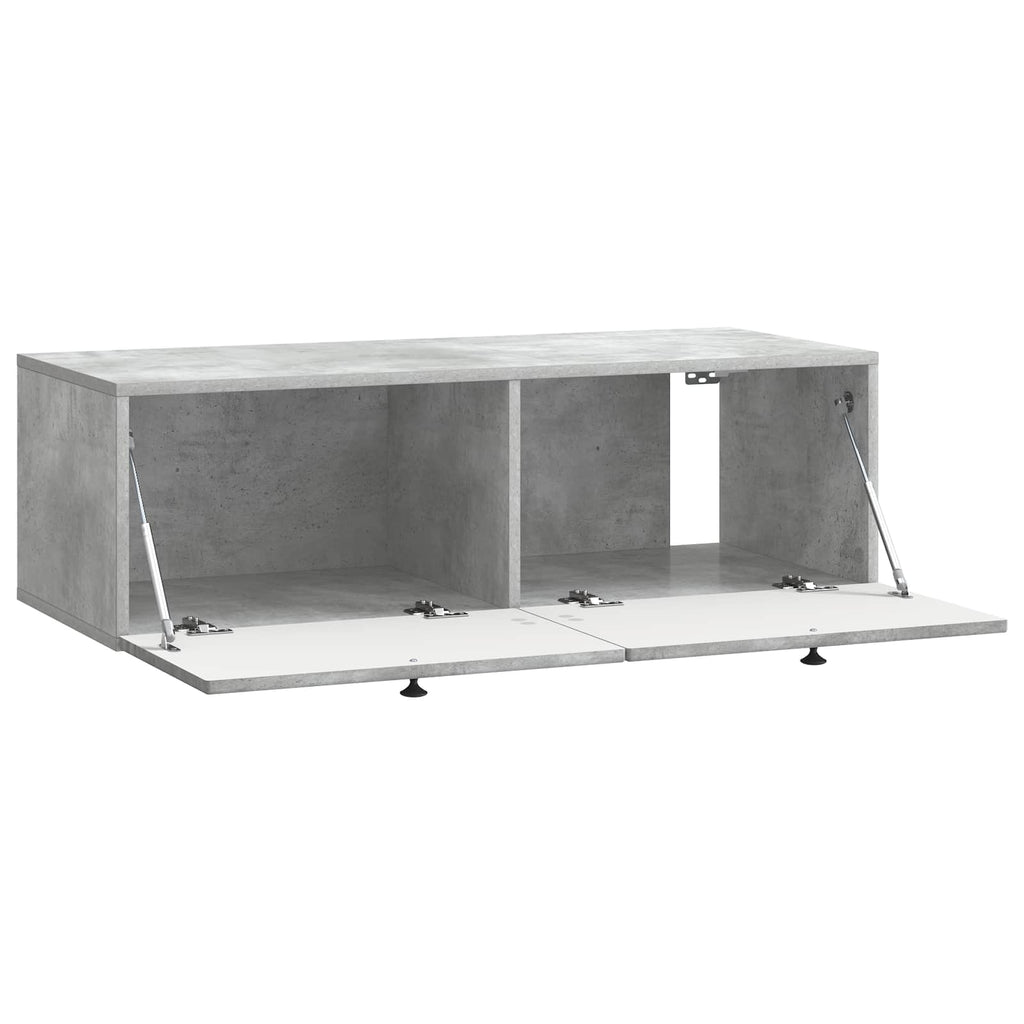 Wandmontierter TV-Schrank Betongrau 99 x 41 x 30 cm