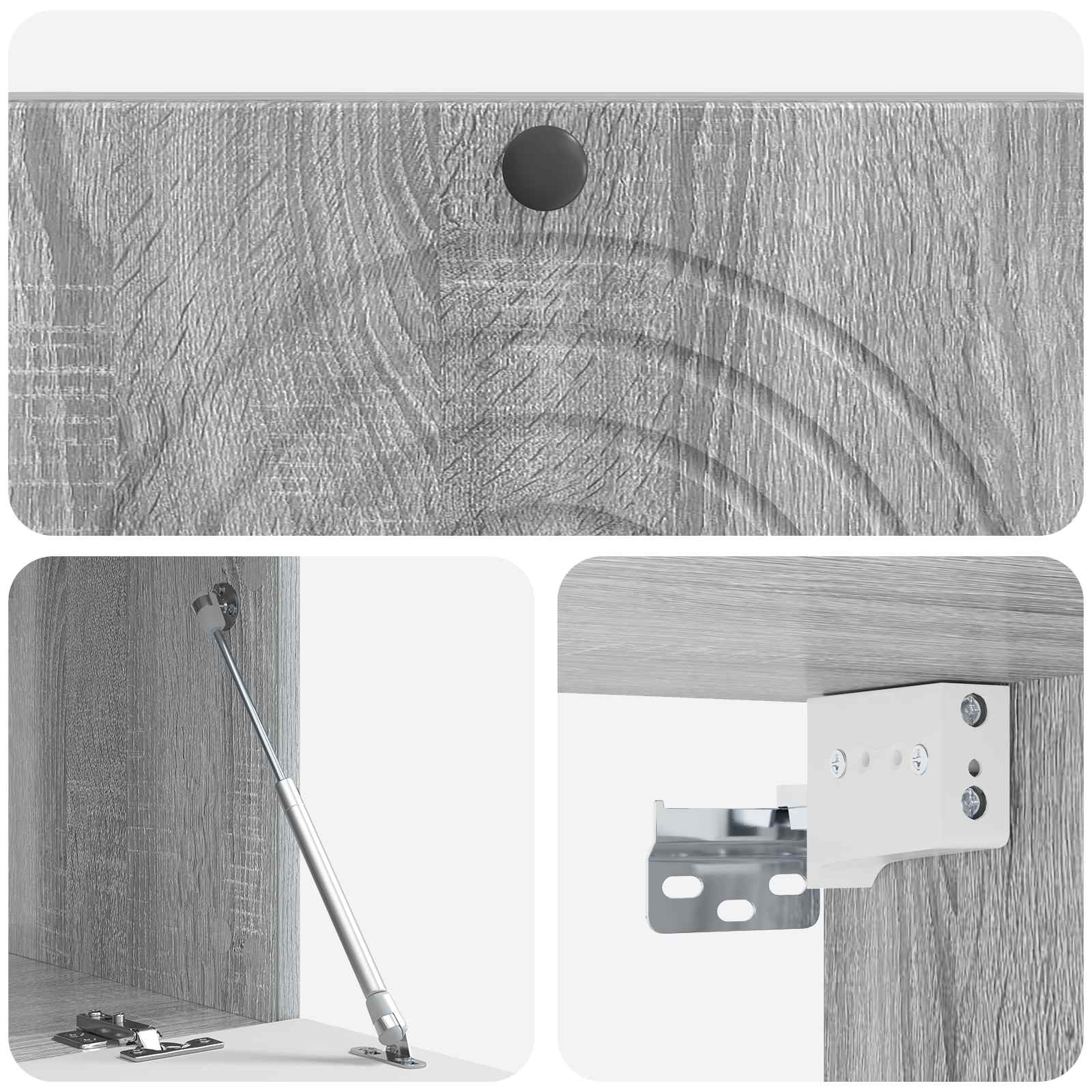 Wandmontierter TV-Schrank Graues Sonoma 99 x 41 x 30 cm