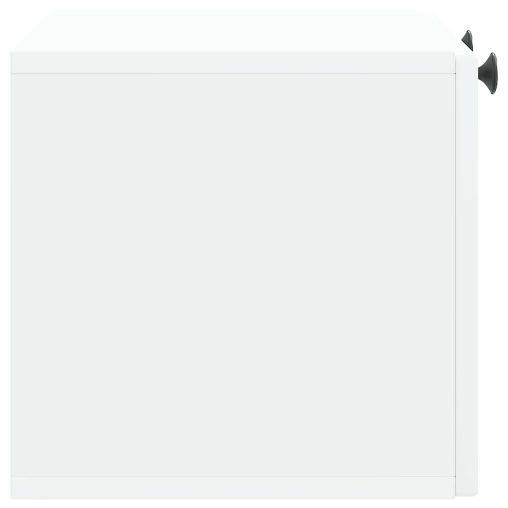 Wandmontierter TV-Schrank Weiß 59,5 x 31 x 30 cm Holzwerkstoff