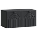 Wandmontierter TV-Schrank Schwarz 59,5 x 31 x 30 cm