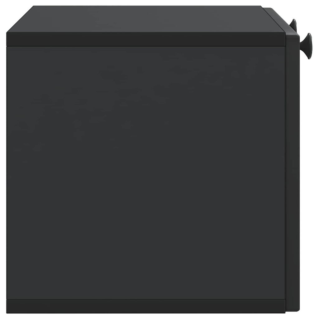 Wandmontierter TV-Schrank Schwarz 59,5 x 31 x 30 cm