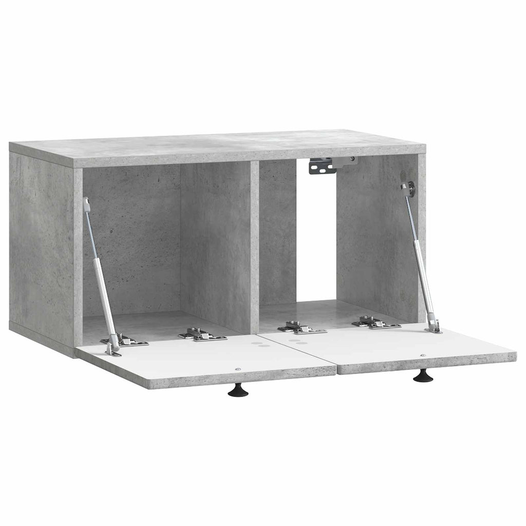 Wandmontierter TV-Schrank Betongrau 59,5 x 31 x 30 cm