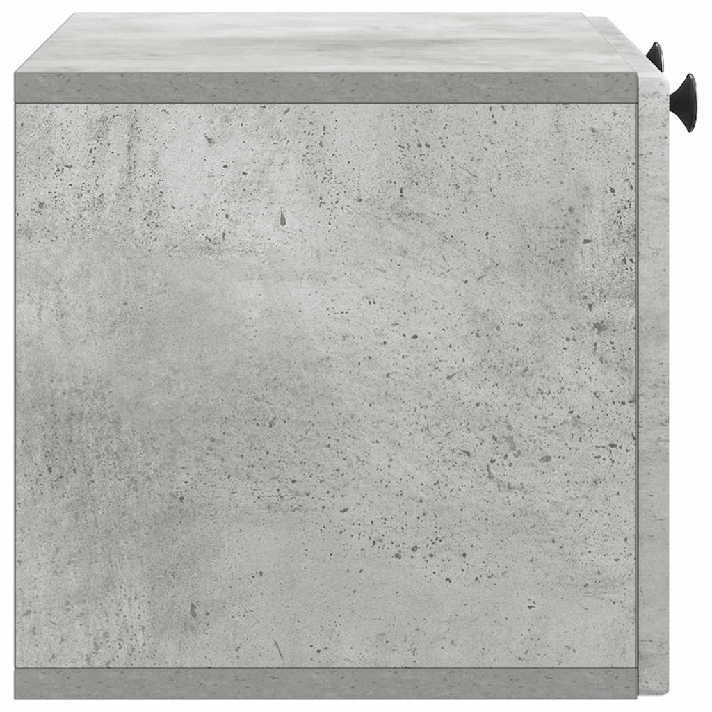 Wandmontierter TV-Schrank Betongrau 59,5 x 31 x 30 cm