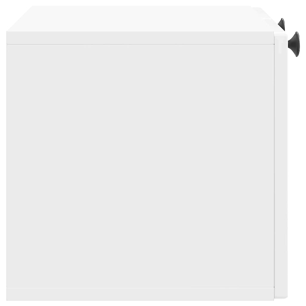 Wandmontierter TV-Schrank Hochglanz Weiß 59,5 x 31 x 30 cm