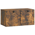 Wandmontierter TV-Schrank Geräucherte Eiche 59,5 x 31 x 30 cm