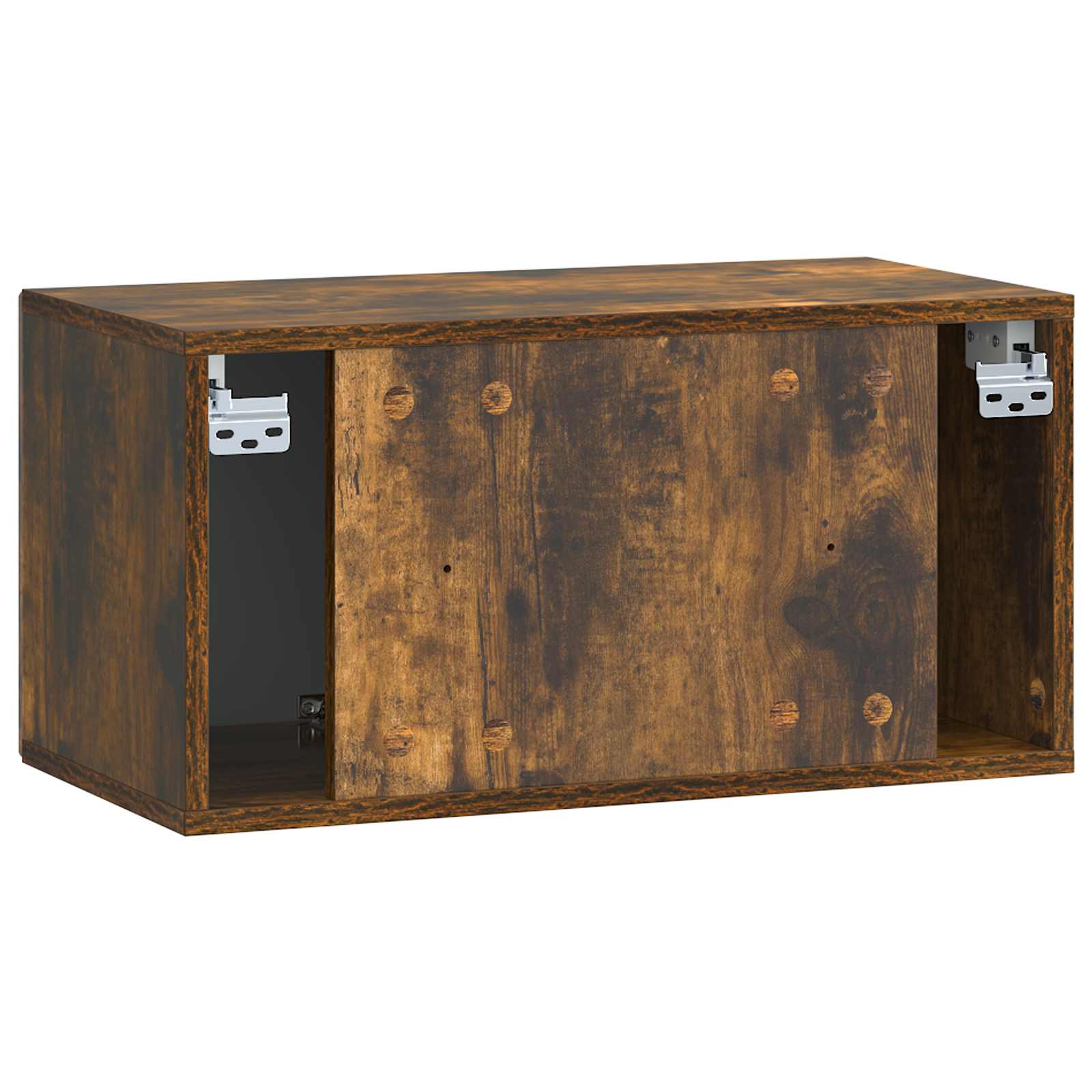 Wandmontierter TV-Schrank Geräucherte Eiche 59,5 x 31 x 30 cm
