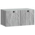 Wandmontierter TV-Schrank Graues Sonoma 59,5 x 31 x 30 cm