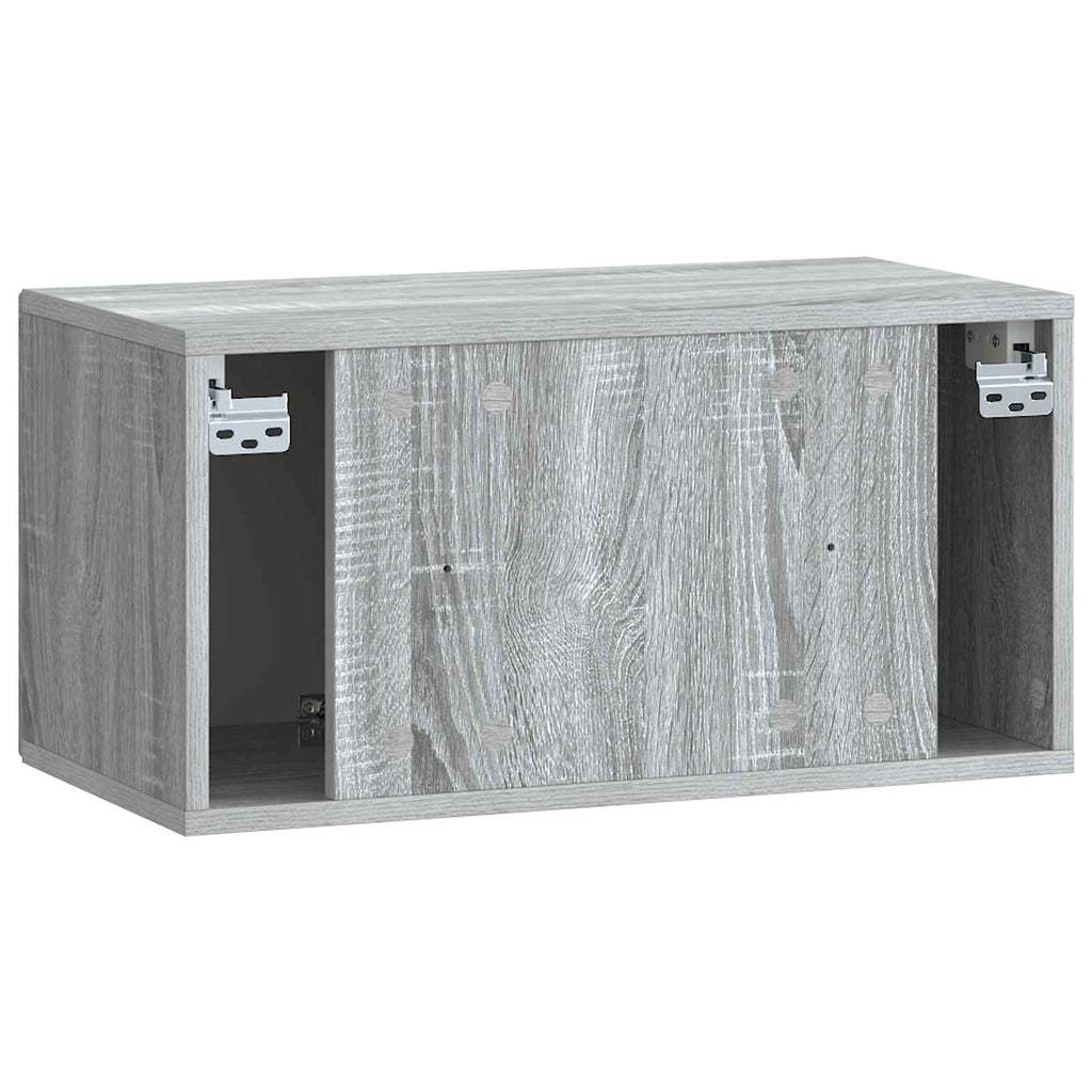 Wandmontierter TV-Schrank Graues Sonoma 59,5 x 31 x 30 cm