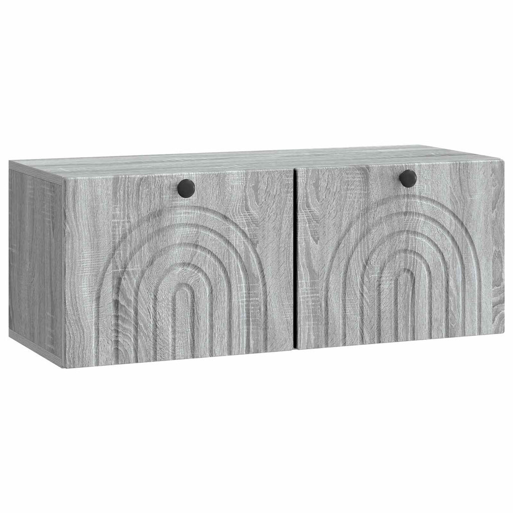 Wandmontierter TV-Schrank Graues Sonoma 78,5 x 31 x 30 cm