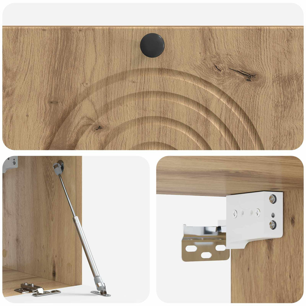Wandmontierter TV-Schrank Artisan-Eiche 78,5 x 31 x 30 cm