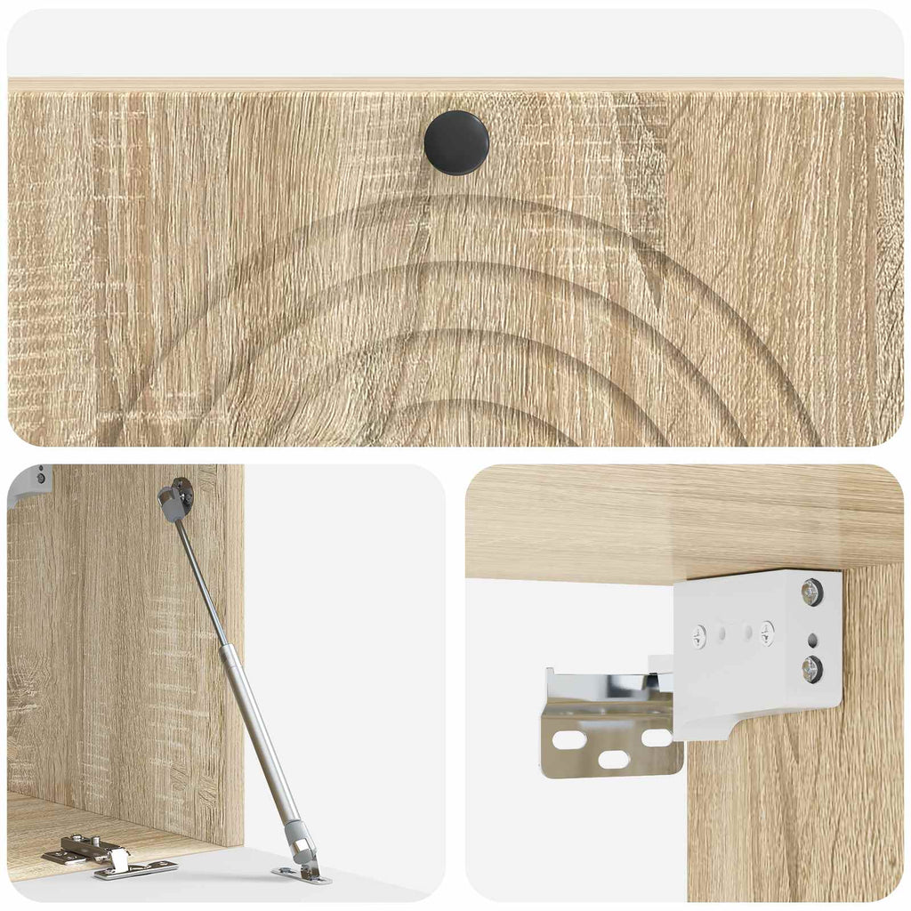 Wandmontierter TV-Schrank Sonoma-Eiche 98 x 31 x 30 cm