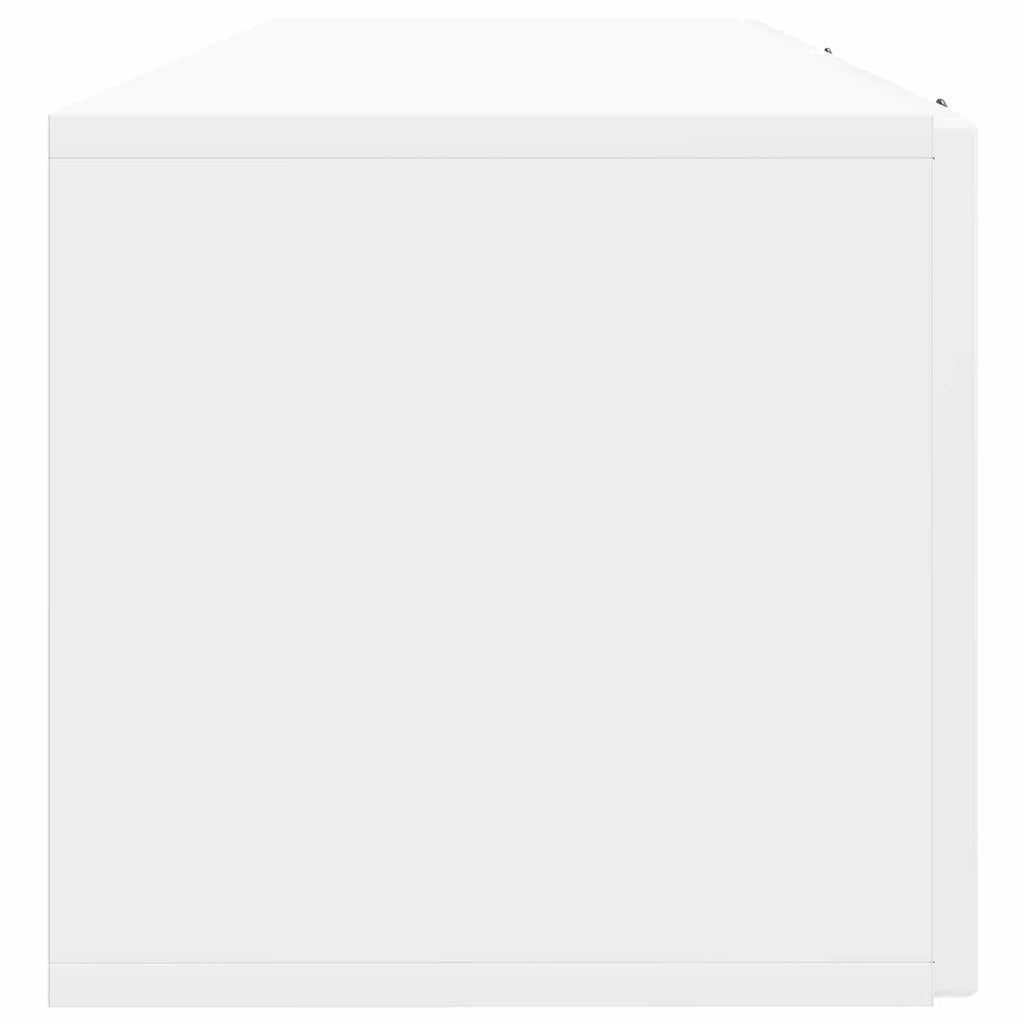 Wandmontierter TV-Schrank Hochglanz Weiß 98 x 31 x 30 cm