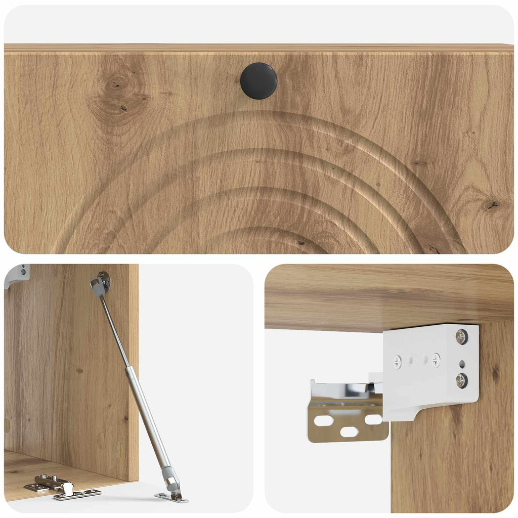Wandmontierter TV-Schrank Artisan-Eiche 98 x 31 x 30 cm