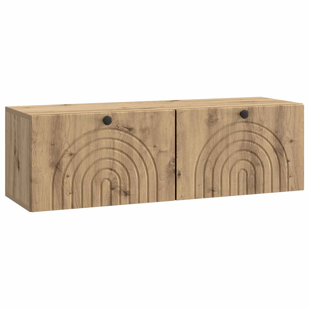 Wandmontierter TV-Schrank Artisan-Eiche 98 x 31 x 30 cm