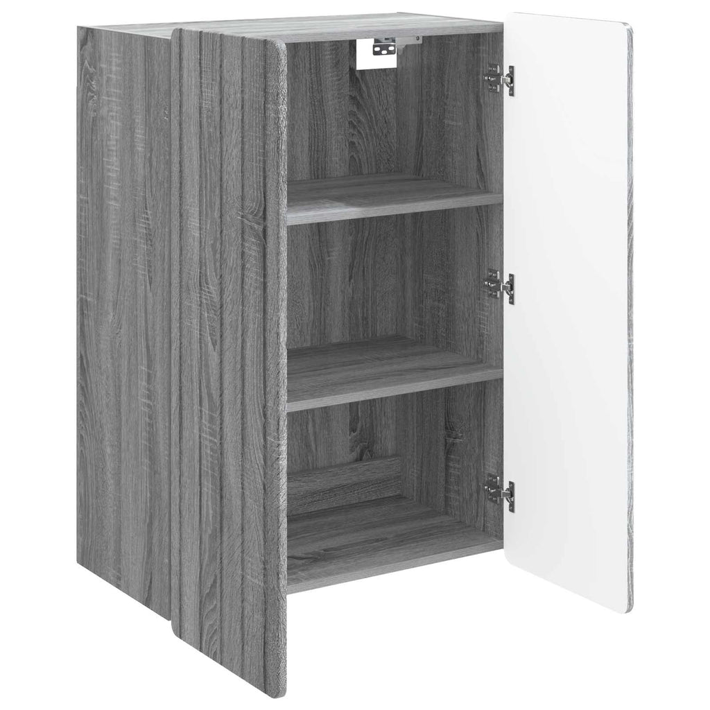 Wandschrank Grau Sonoma 66 x 34,5 x 92 cm Holzwerkstoff