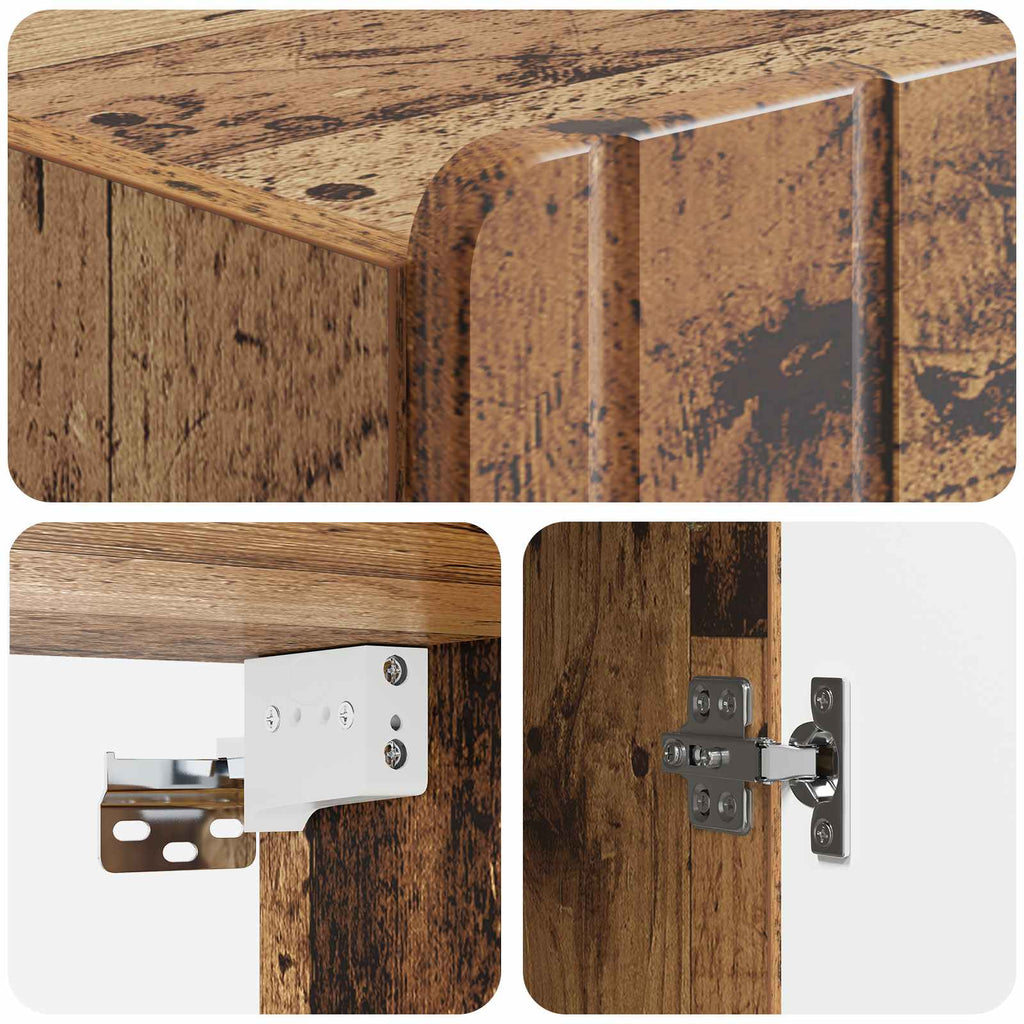 Wandschrank Altholz 66 x 34,5 x 92 cm Holzwerkstoff