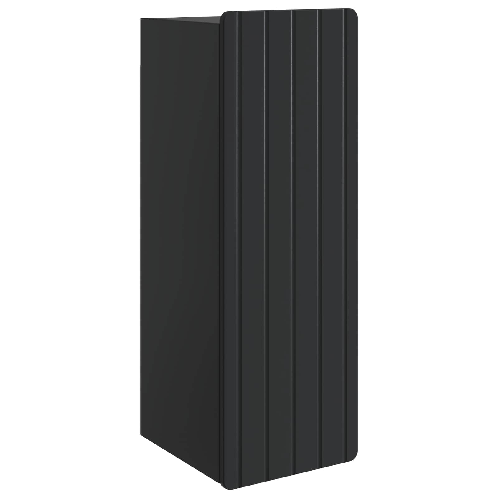Wandschrank Schwarz 33 x 34,5 x 94 cm Holzwerkstoff