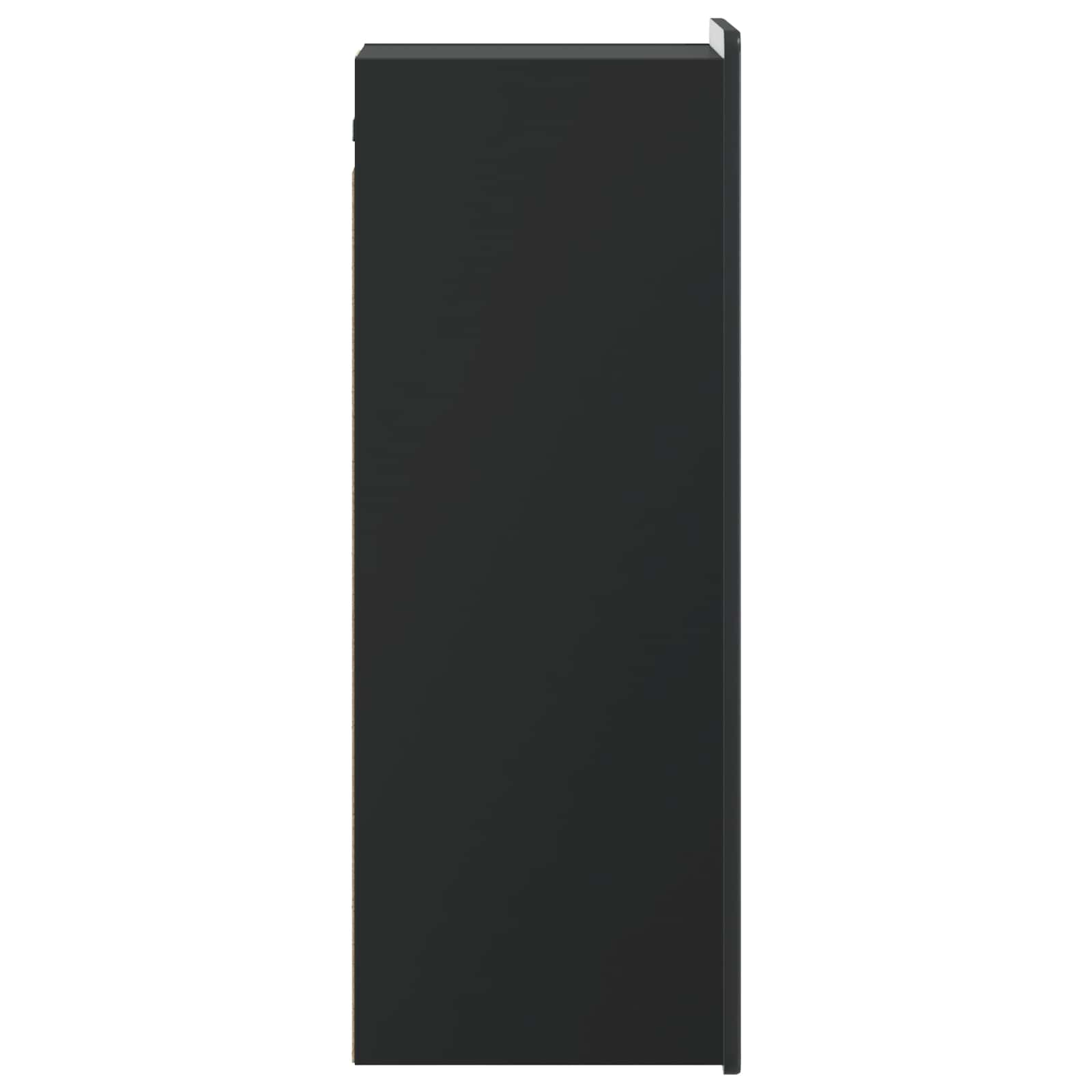 Wandschrank Schwarz 33 x 34,5 x 94 cm Holzwerkstoff