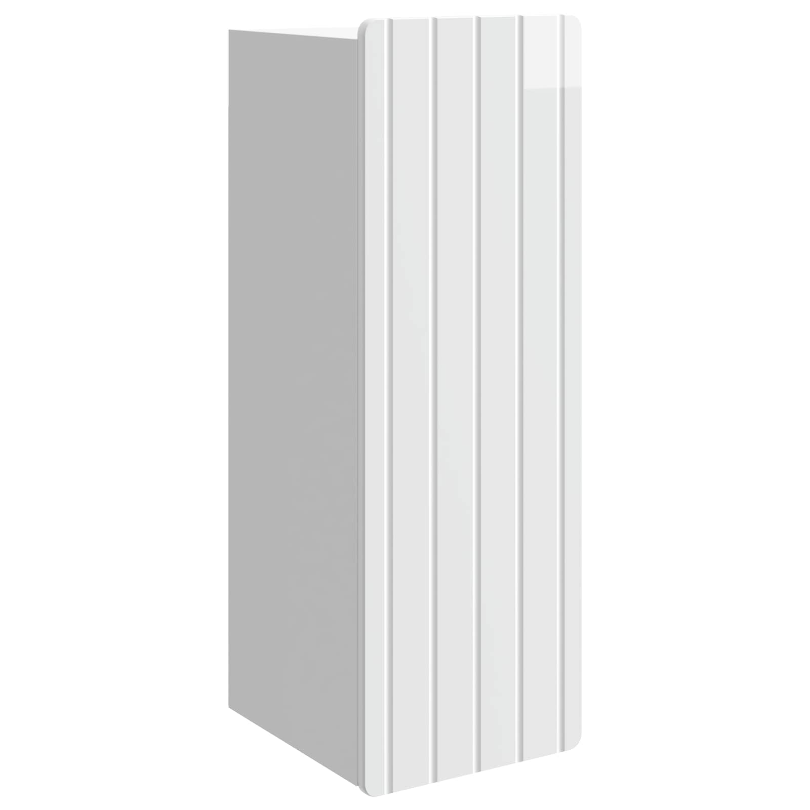 Wandschrank Hochglanz Weiß 33 x 34,5 x 94 cm Holzwerkstoff