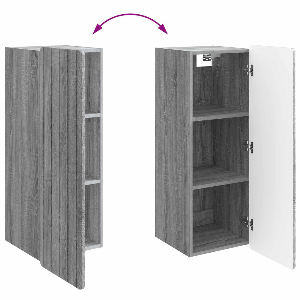 Wandschrank Grau Sonoma 33 x 34,5 x 94 cm Holzwerkstoff