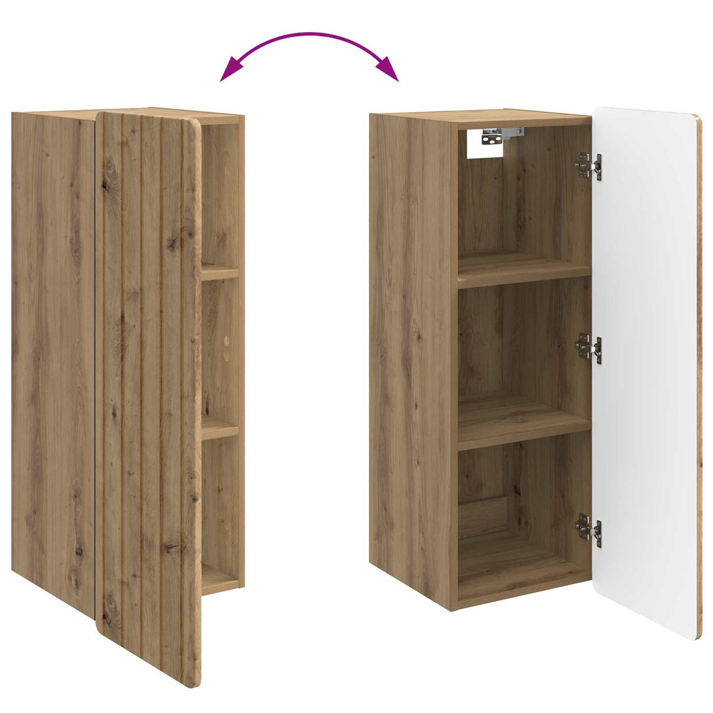 Wandschrank Artisan-Eiche 33 x 34,5 x 94 cm Holzwerkstoff