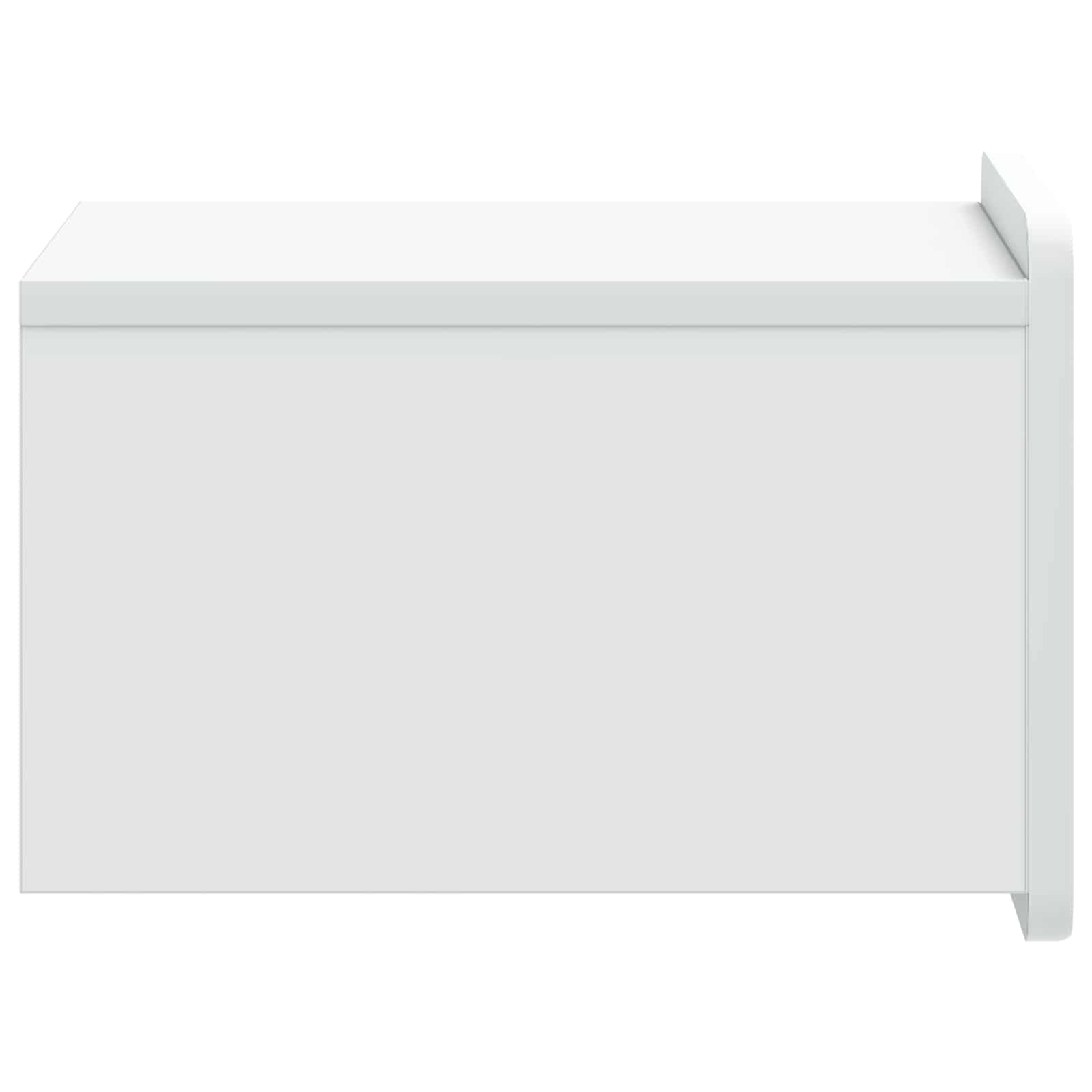 Wandmontierter Nachttisch 2 pcs Weiß 33 x 34,5 x 24 cm