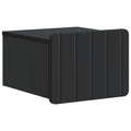 Wandmontierter Nachttisch Schwarz 33 x 34,5 x 24 cm