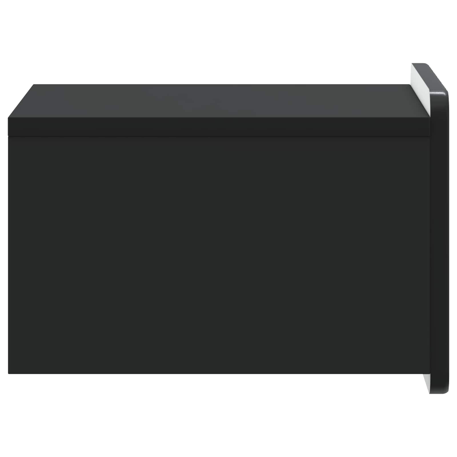 Wandmontierter Nachttisch 2 pcs Schwarz 33 x 34,5 x 24 cm