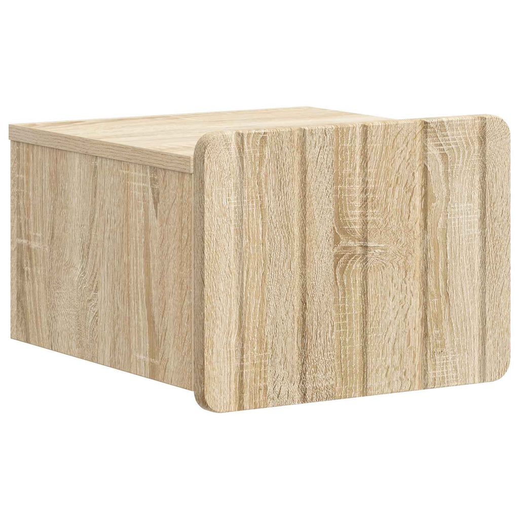 Wandmontierter Nachttisch Sonoma-Eiche 33 x 34,5 x 24 cm