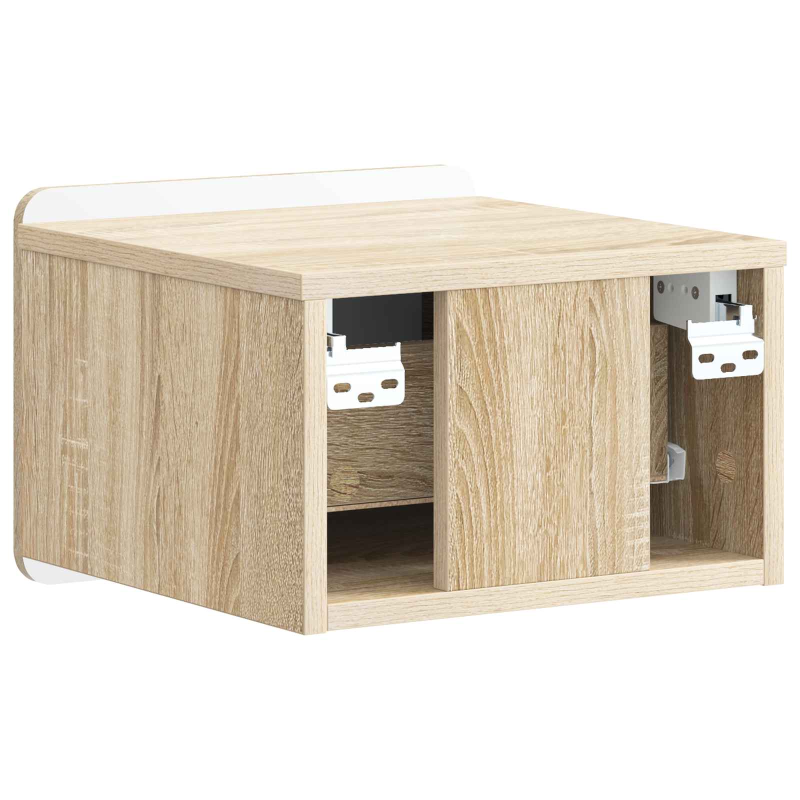Wandmontierter Nachttisch Sonoma-Eiche 33 x 34,5 x 24 cm