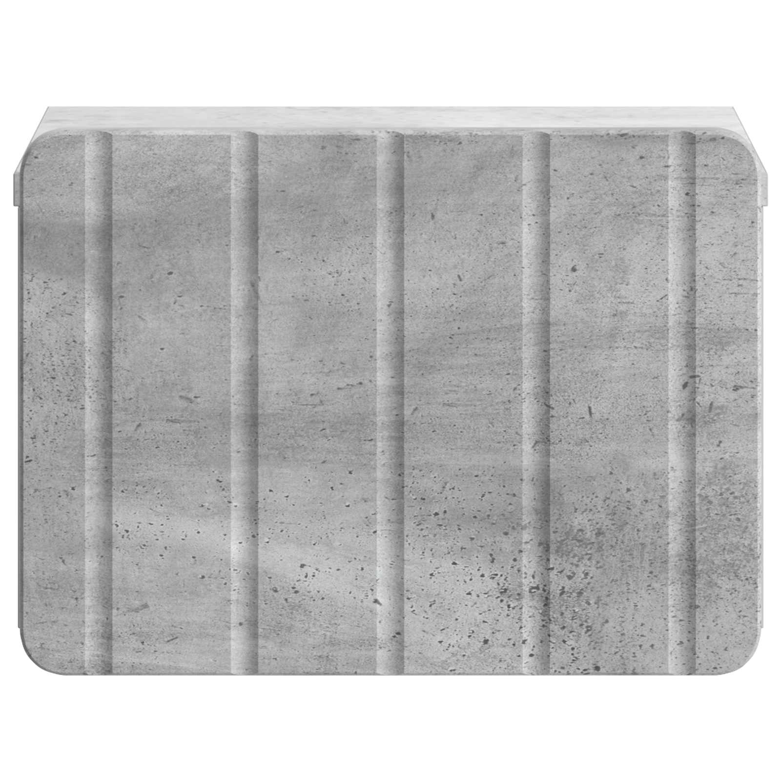 Wandmontierter Nachttisch 2 pcs Betongrau 33 x 34,5 x 24 cm