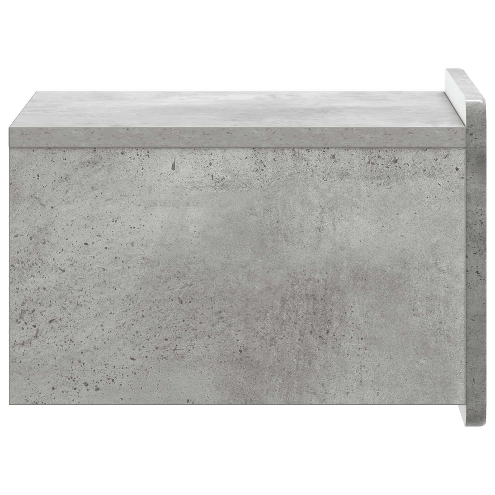Wandmontierter Nachttisch 2 pcs Betongrau 33 x 34,5 x 24 cm