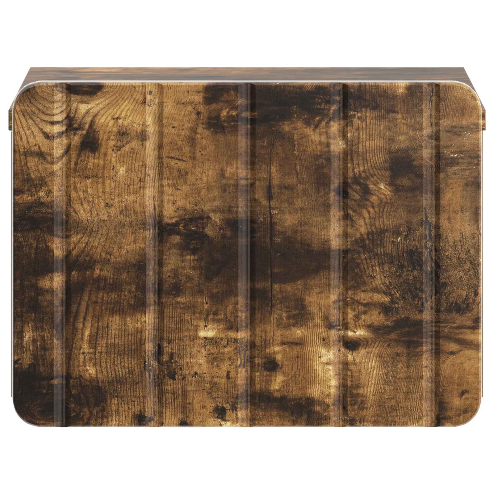 Wandmontierter Nachttisch 2 pcs Geräucherte Eiche Holzwerkstoff