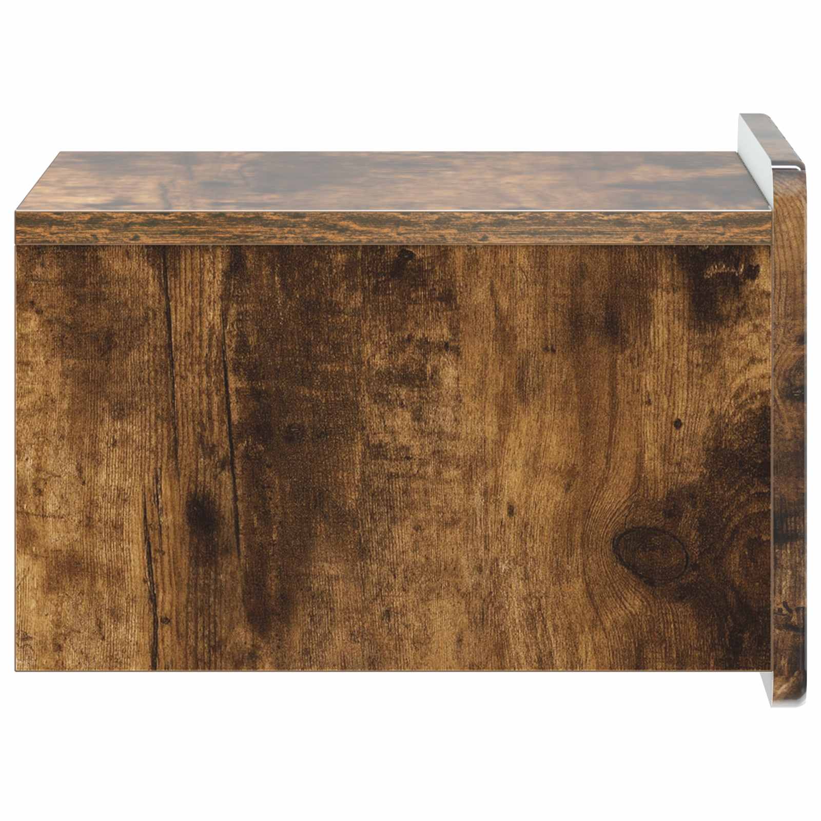 Wandmontierter Nachttisch 2 pcs Geräucherte Eiche Holzwerkstoff