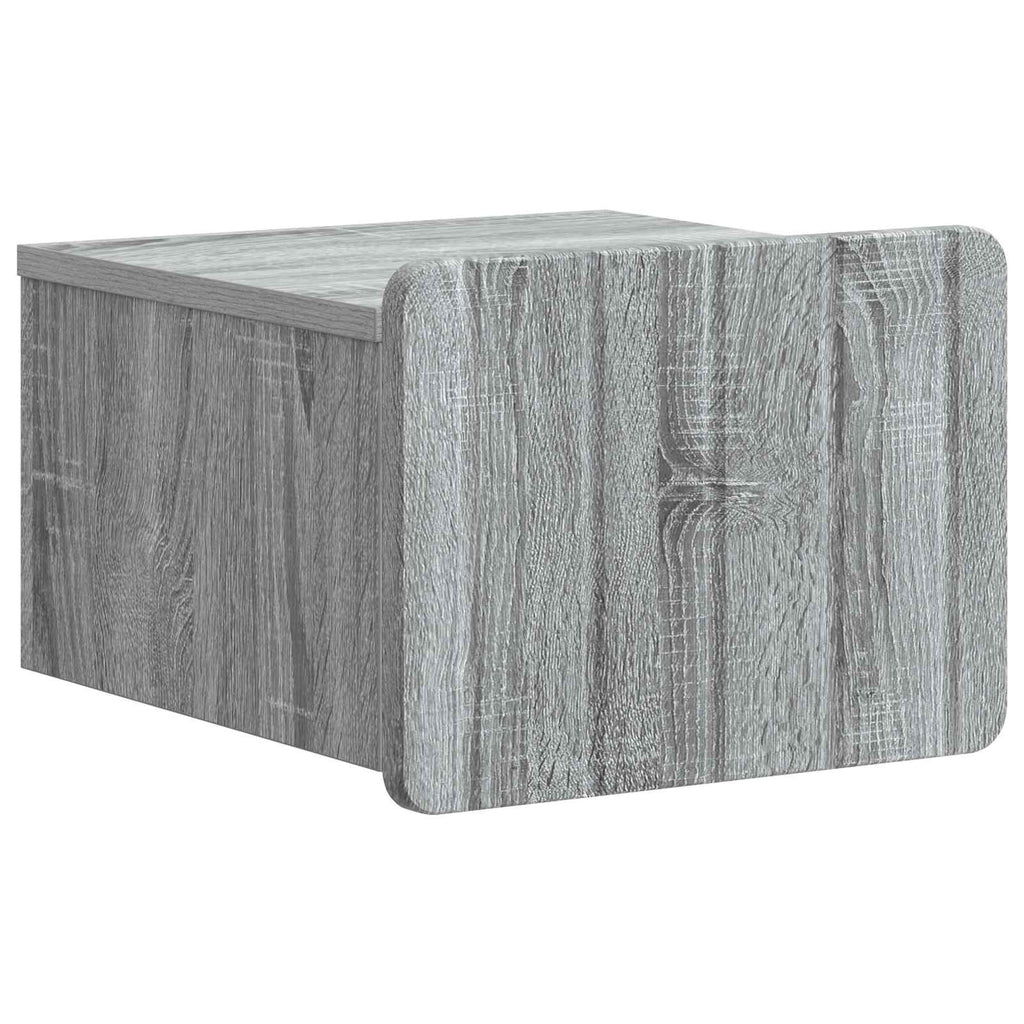 Wandmontierter Nachttisch Graues Sonoma 33 x 34,5 x 24 cm
