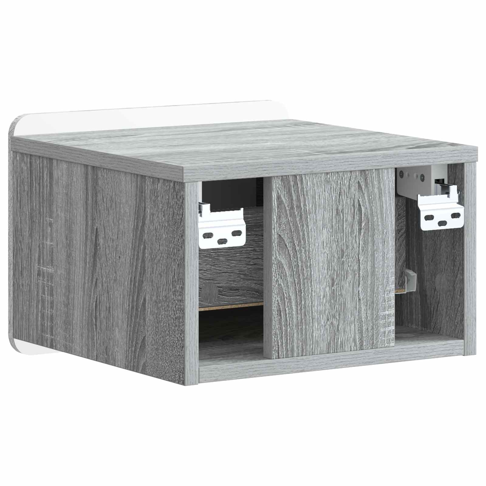 Wandmontierter Nachttisch Graues Sonoma 33 x 34,5 x 24 cm
