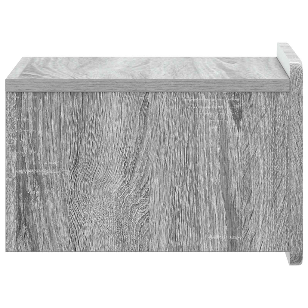 Wandmontierter Nachttisch 2 pcs Graues Sonoma 33 x 34,5 x 24 cm
