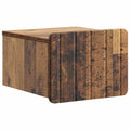 Wandmontierter Nachttisch Altholz 33 x 34,5 x 24 cm