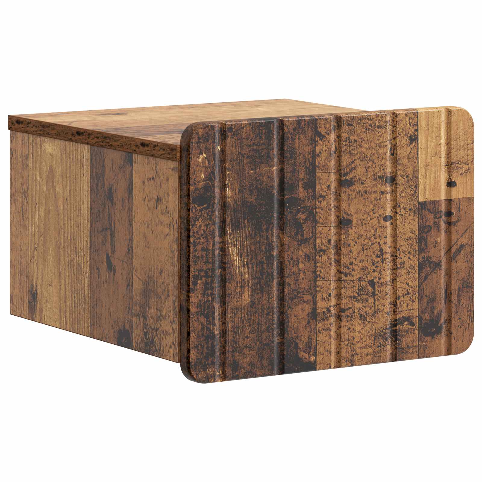 Wandmontierter Nachttisch 2 pcs Altholz 33 x 34,5 x 24 cm