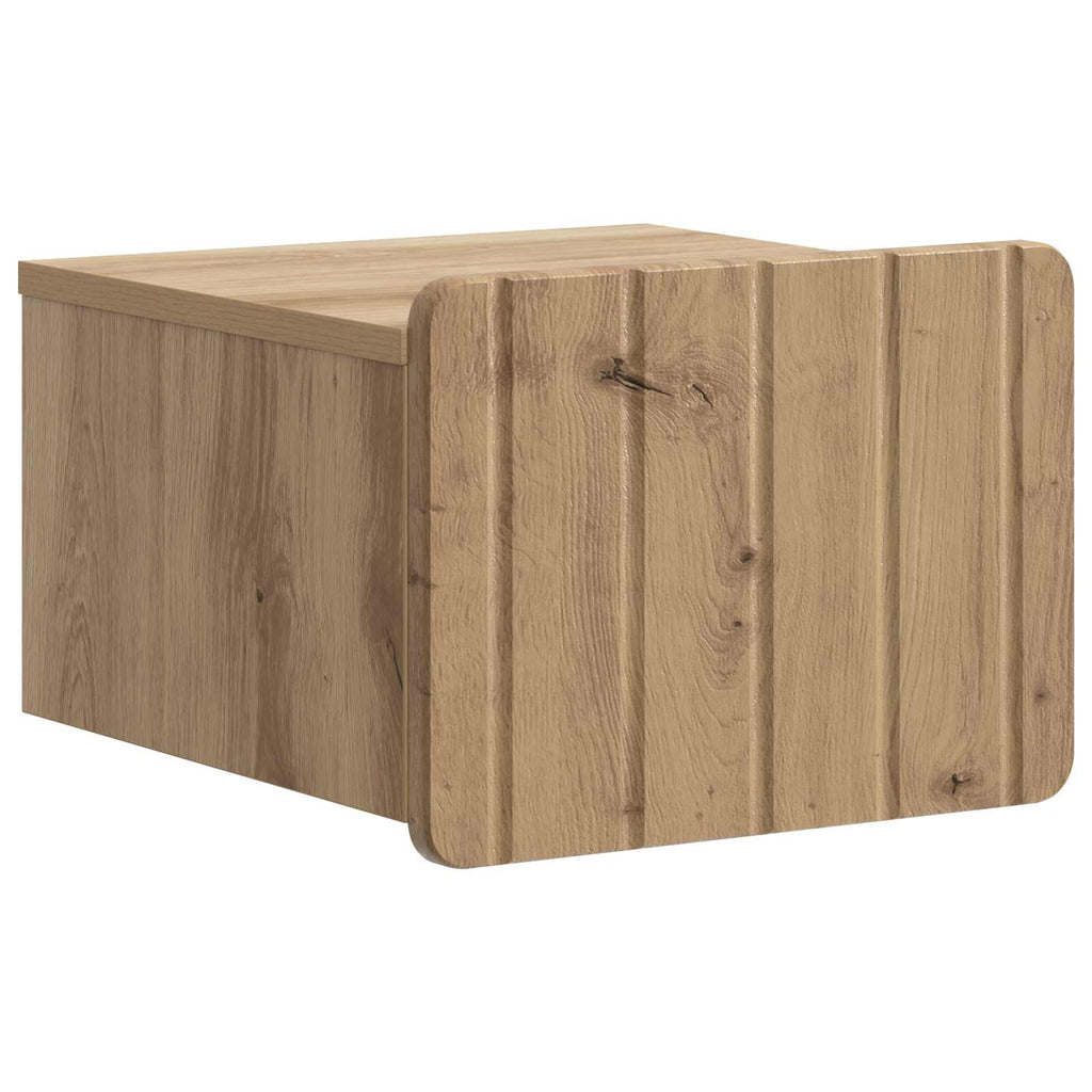 Wandmontierter Nachttisch Artisan-Eiche 33 x 34,5 x 24 cm