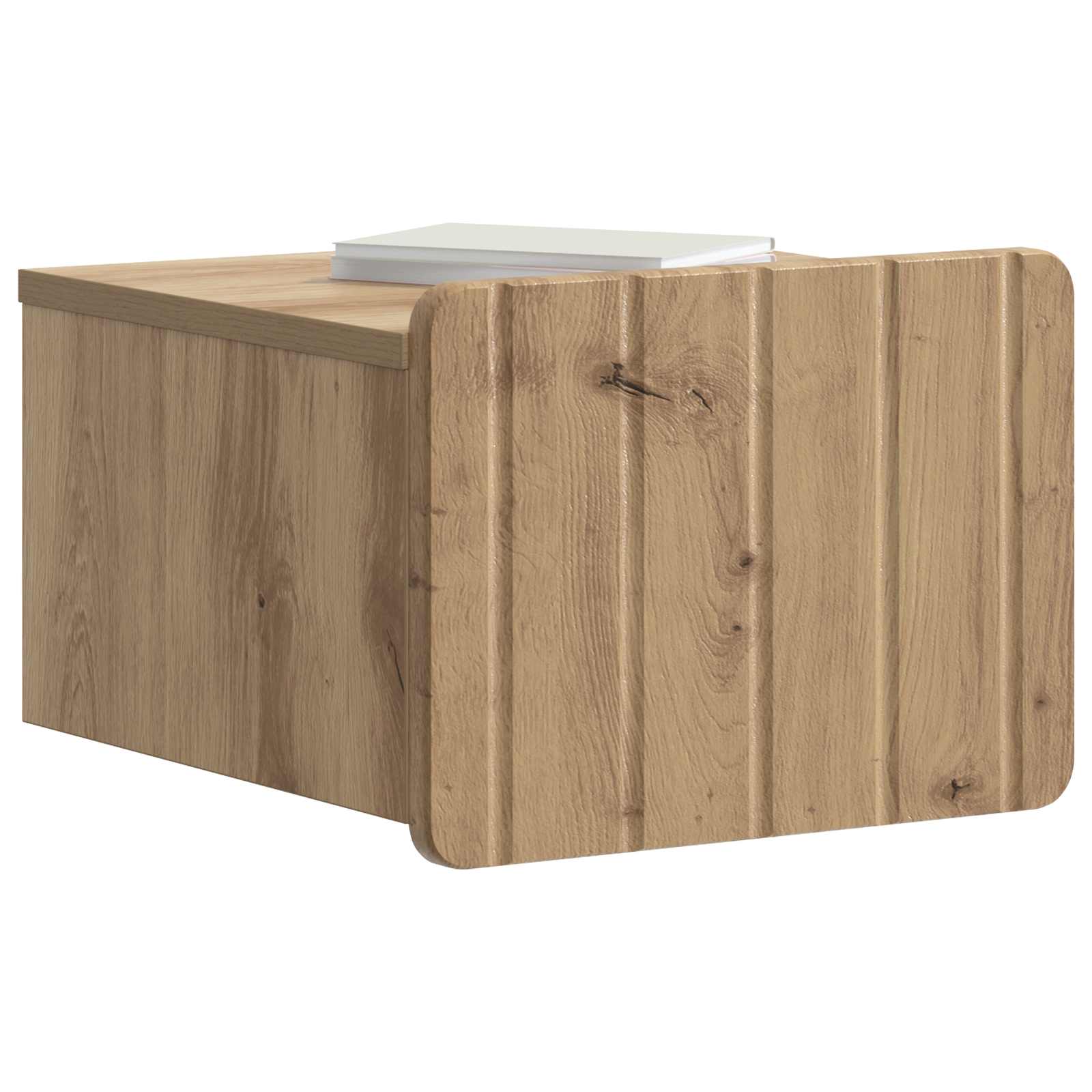 Wandmontierter Nachttisch Artisan-Eiche 33 x 34,5 x 24 cm