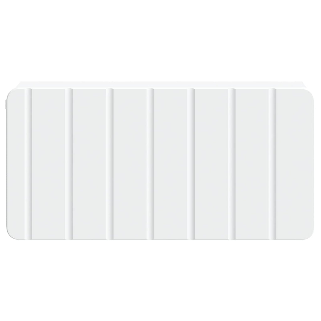 Wandmontierter Nachttisch 2 pcs Weiß 49 x 34,5 x 24 cm