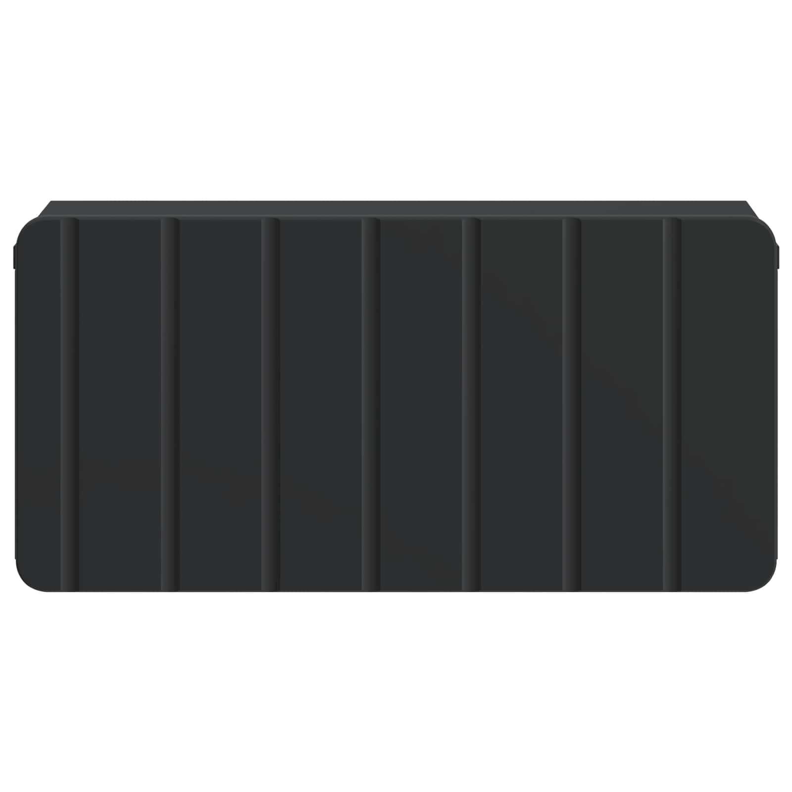 Wandmontierter Nachttisch 2 pcs Schwarz 49 x 34,5 x 24 cm