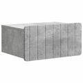 Wandmontierter Nachttisch Betongrau 49 x 34,5 x 24 cm