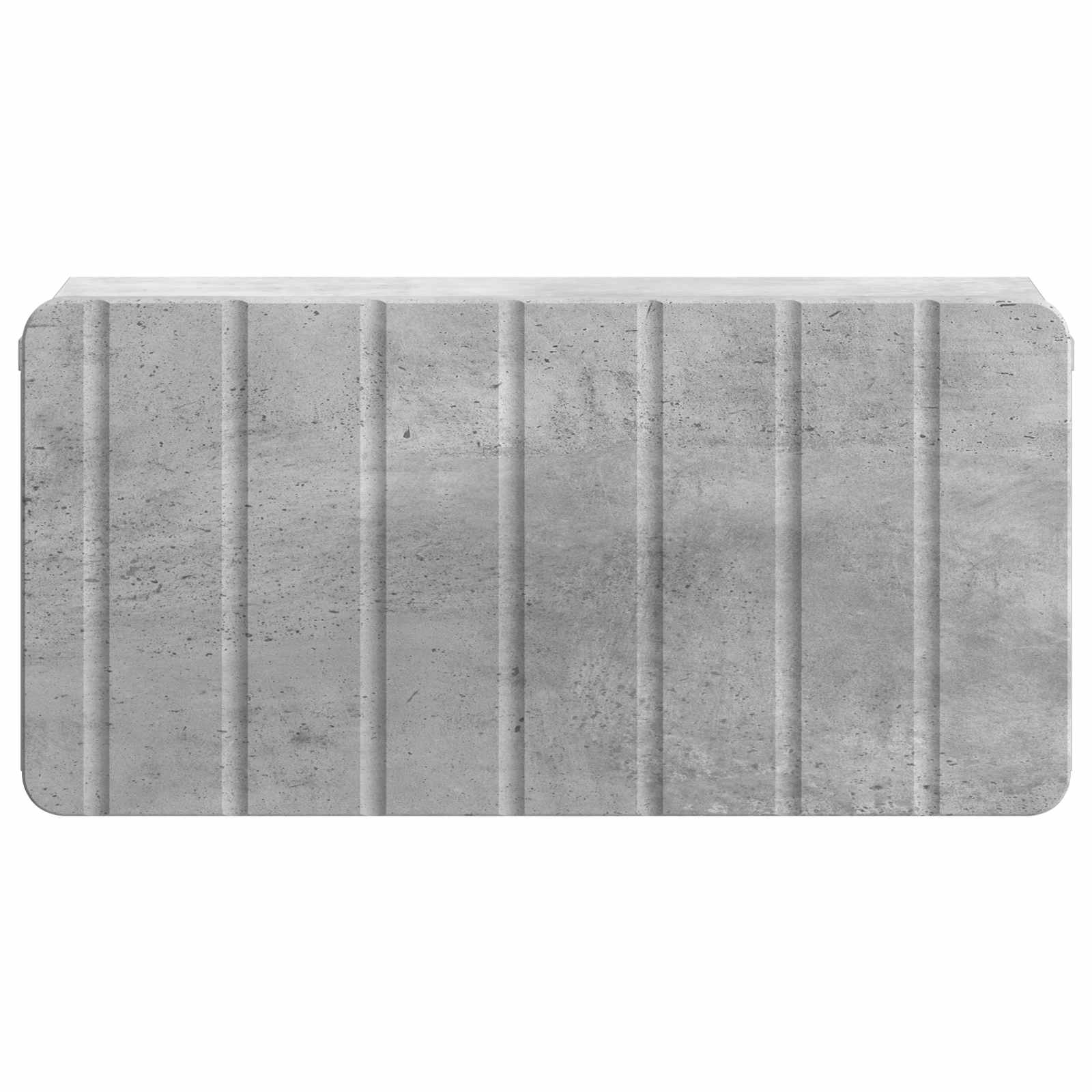 Wandmontierter Nachttisch 2 pcs Betongrau 49 x 34,5 x 24 cm