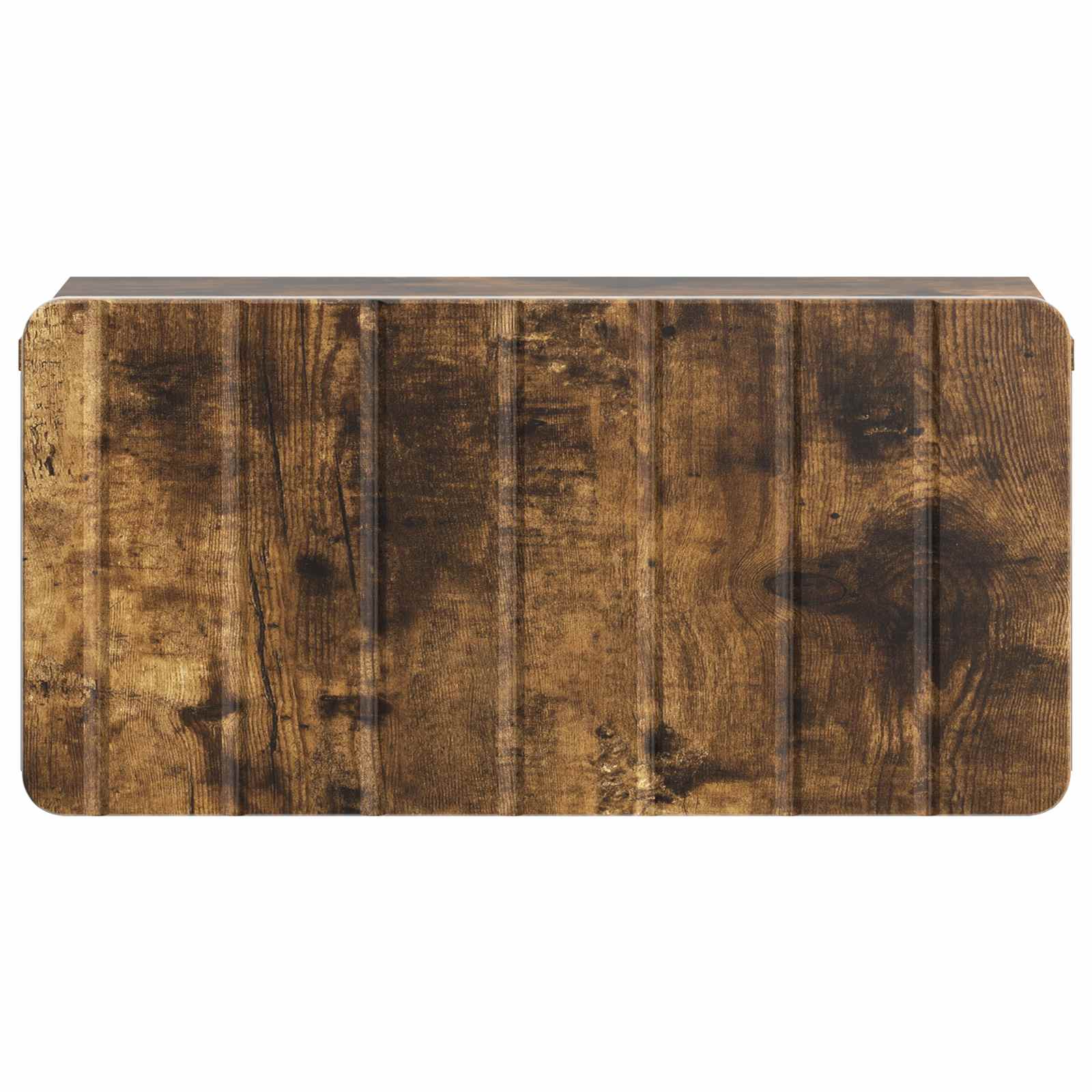 Wandmontierter Nachttisch 2 pcs Geräucherte Eiche Holzwerkstoff