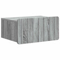 Wandmontierter Nachttisch Graues Sonoma 49 x 34,5 x 24 cm