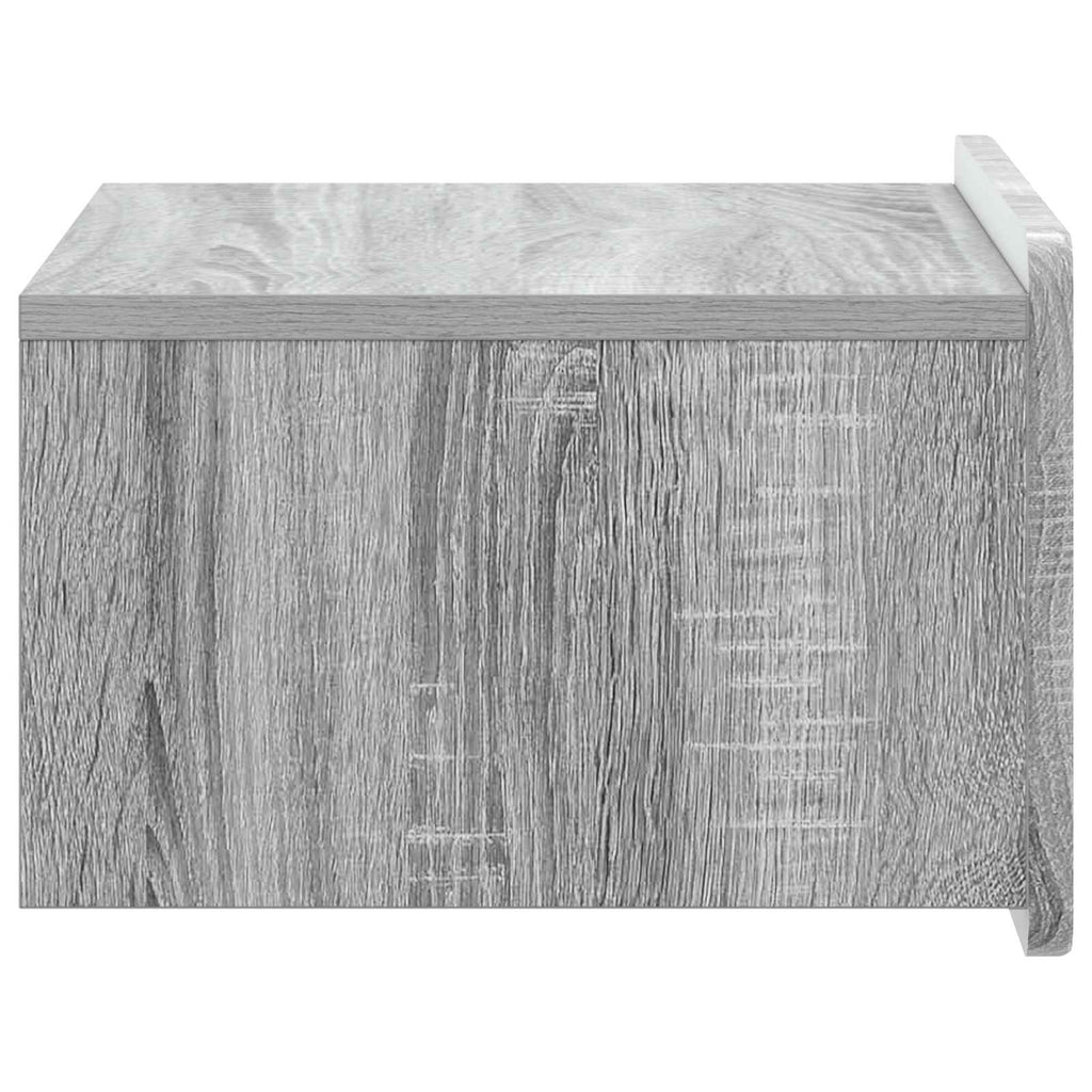 Wandmontierter Nachttisch 2 pcs Graues Sonoma 49 x 34,5 x 24 cm